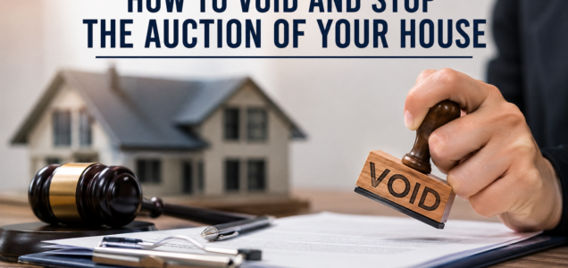 How to Void and Stop the Auction of Your House