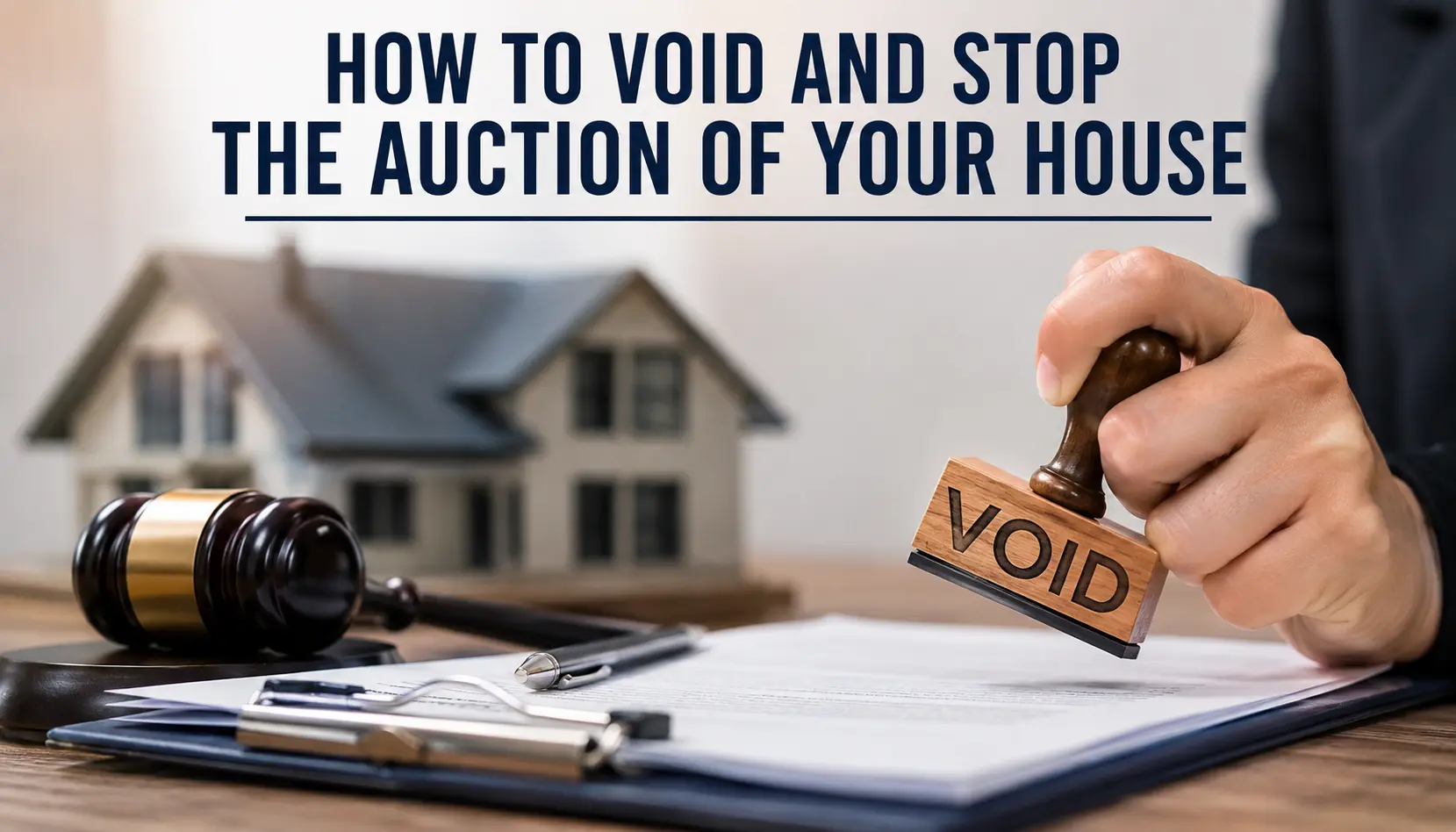 How to Void and Stop the Auction of Your House