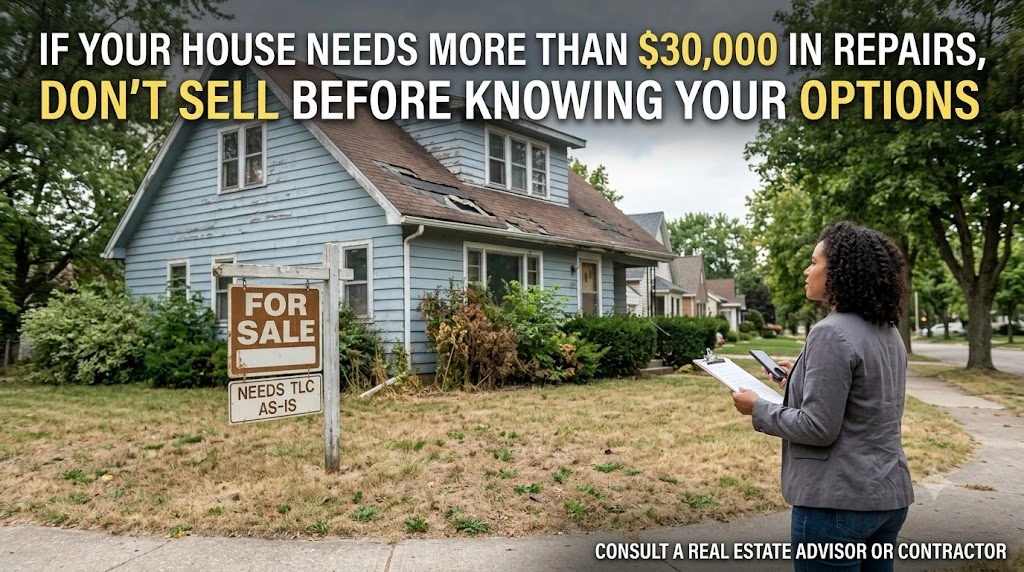 If Your House Needs More Than $30,000 in Repairs, Don't Sell Before Knowing Your Options